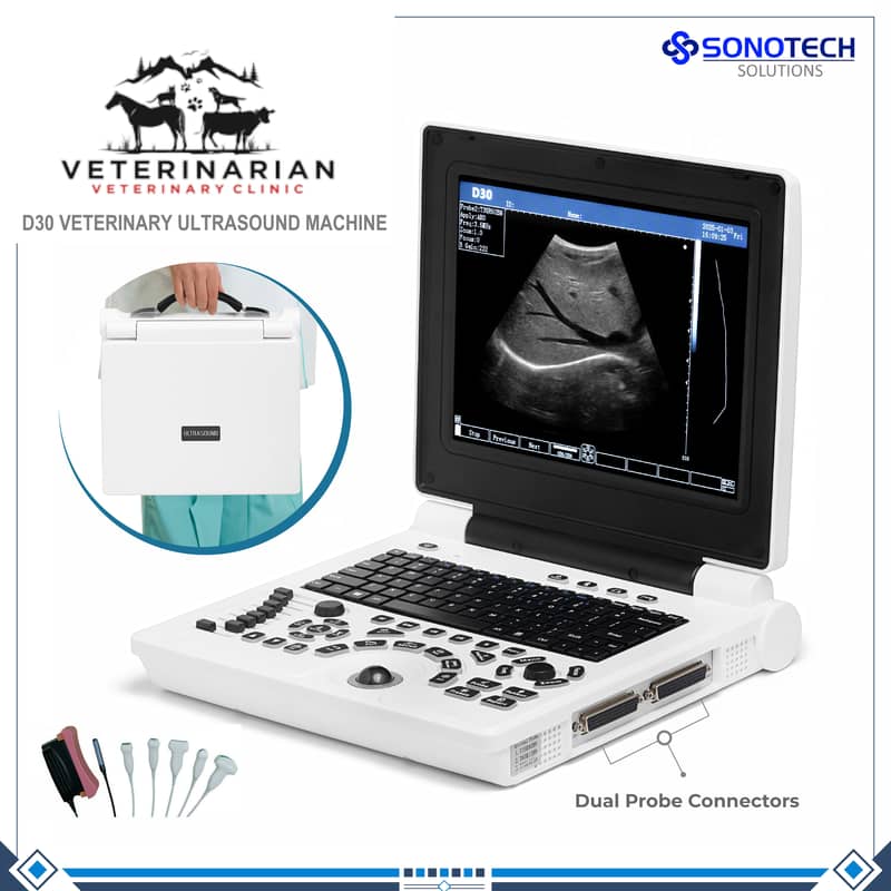 Veterinary animals Ultrasound machine جانوروں کی الٹرا ساونڈ مشین 2