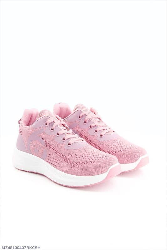 Ladies high sole sneakers pink 0