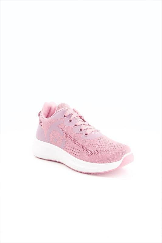 Ladies high sole sneakers pink 3