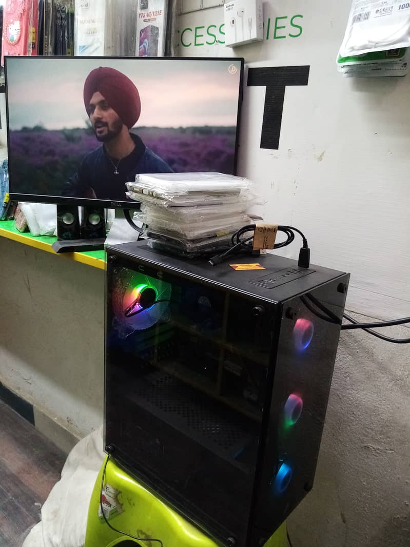 Pc with bazle less led 120 hrz core I 5 4th 4