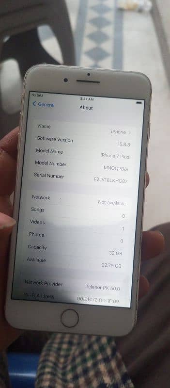 iPhone 7plus pta approved 32gb. 7