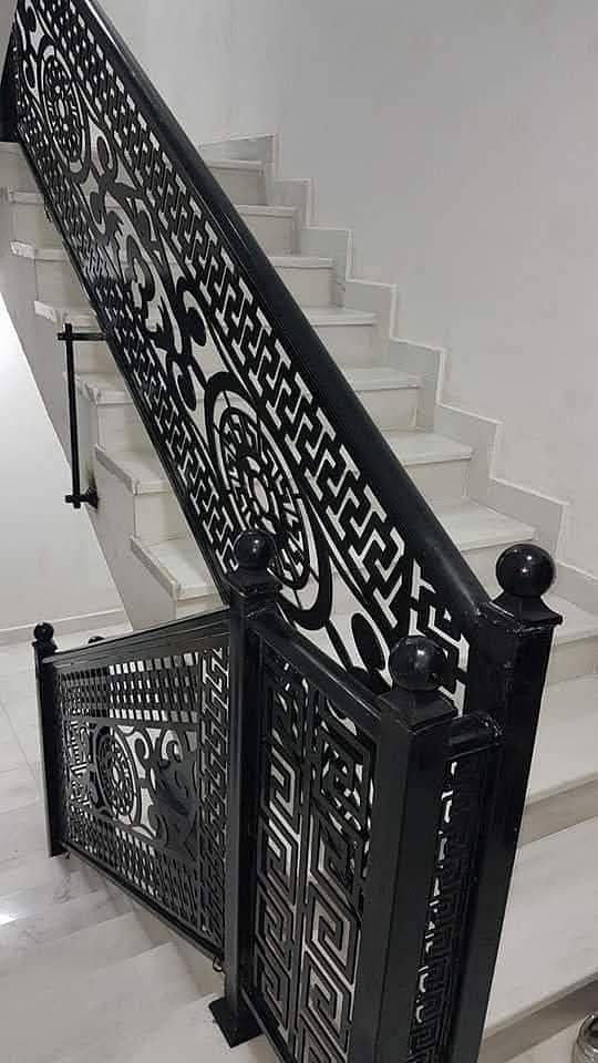 CNC Design/Safety Grill /Laser Cut/-Grills-Main Gate -Wrought iron-Cnc 3