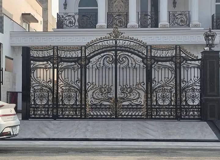 CNC Design/Safety Grill /Laser Cut/-Grills-Main Gate -Wrought iron-Cnc 14