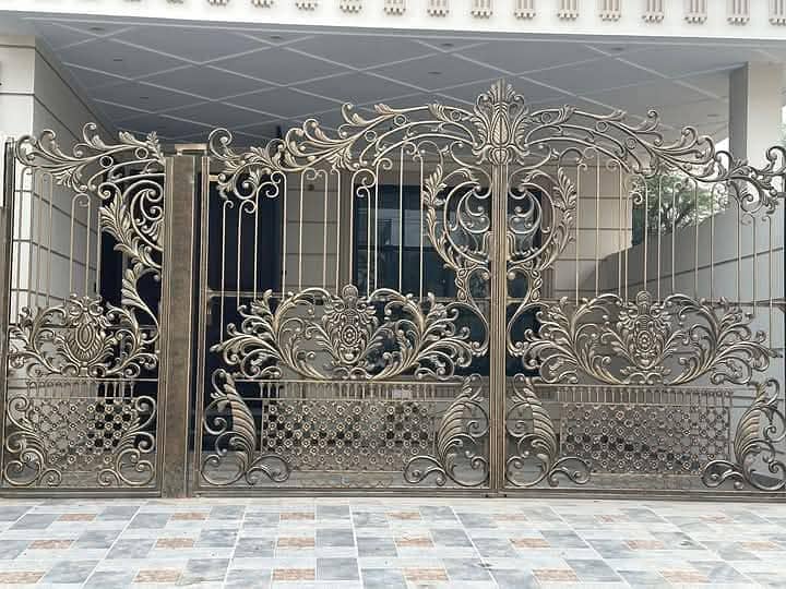 CNC Design/Safety Grill /Laser Cut/-Grills-Main Gate -Wrought iron-Cnc 15