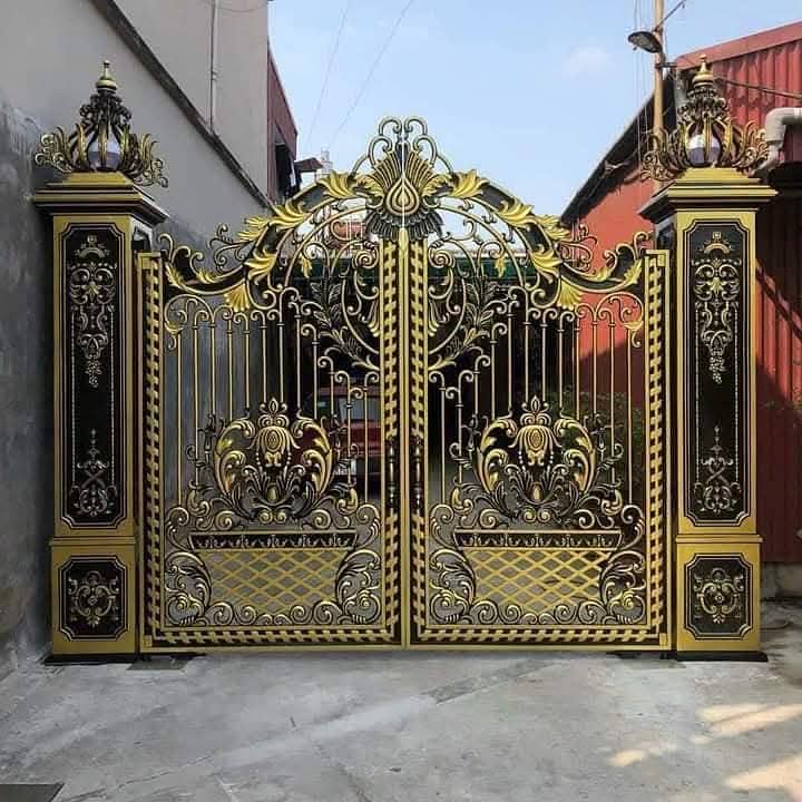 CNC Design/Safety Grill /Laser Cut/-Grills-Main Gate -Wrought iron-Cnc 17