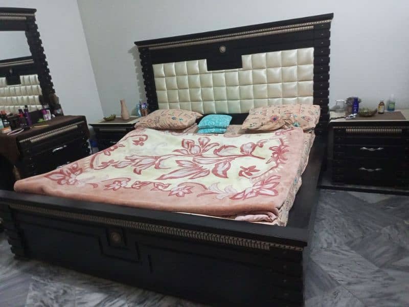 Solid wood  bedset , Dressing Table, Wardrobe and Show Case 0