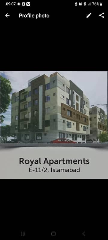 E11/2 Residential ROYAL APARTMENT 1 Bed Room 0