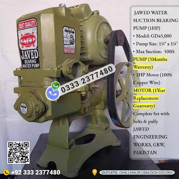 Water suction donkey pump motor monolock 0