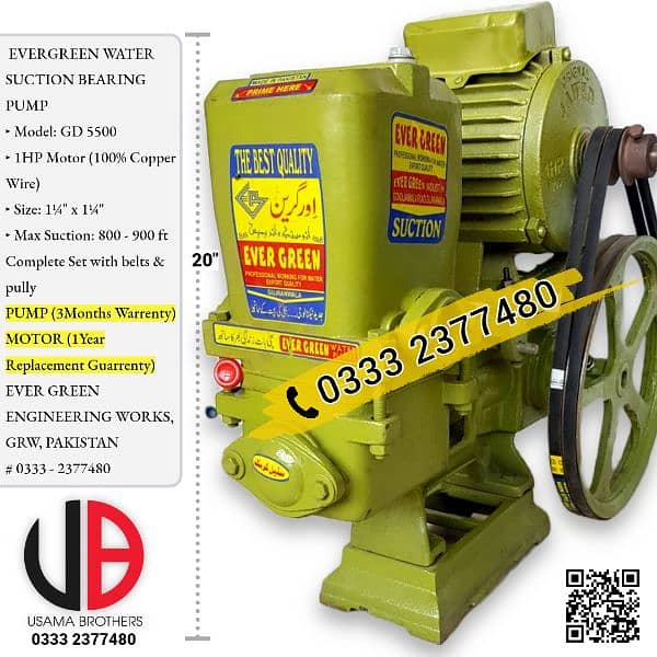 Water suction donkey pump motor monolock 3