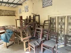 school chair and benchs