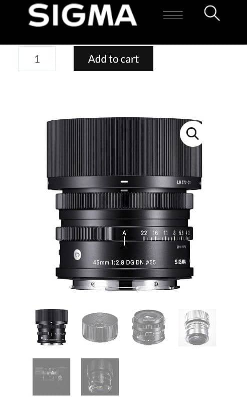 sigma 45mm f2.8 L Mount lens 6