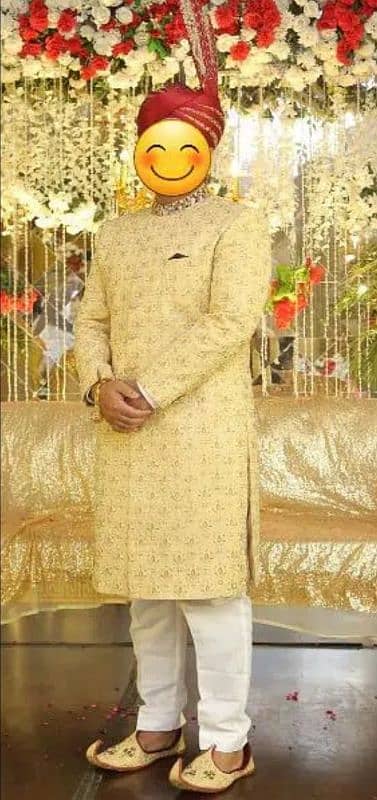 Sherwani with Kulla and Khusa - 03412533808 1