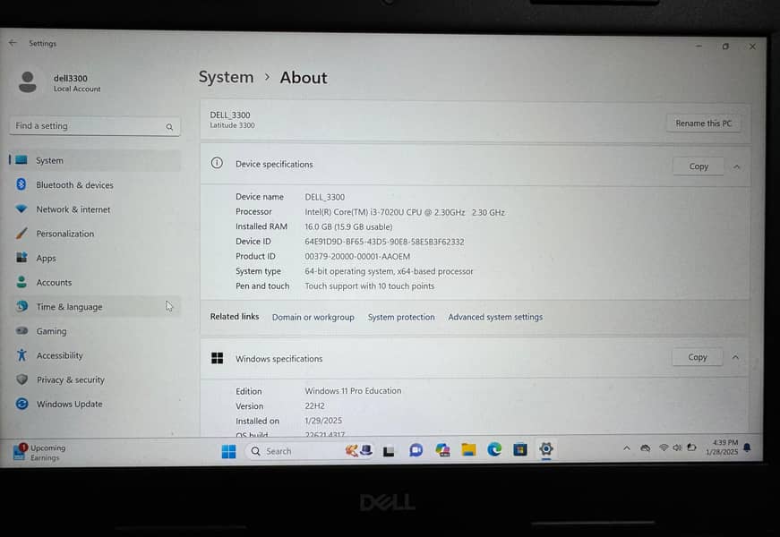 Dell Latitude 3300 Laptop – 16GB RAM | 256GB SSD 2