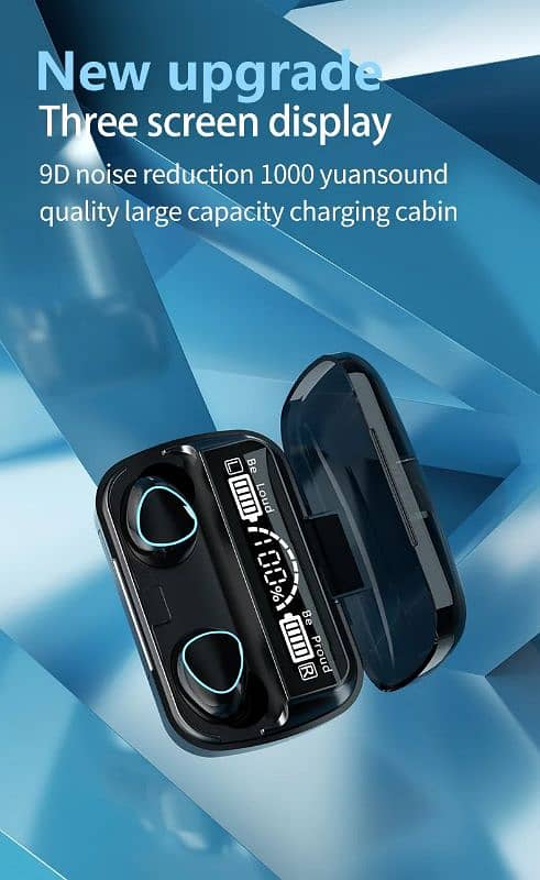 Original M10 Wireless Earbuds Bluetooth 3500mAh Charging Box Wireless 3