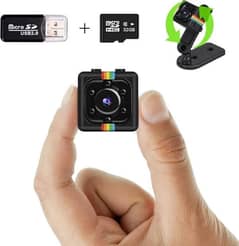 Mini clear vision camera with 32 gb sd card and USB reader.