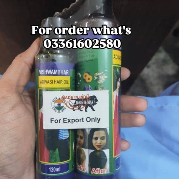 Adivasi Hair Oil 120 Ml + Adivasi Hair Shampoo 200ml Original Imported 4