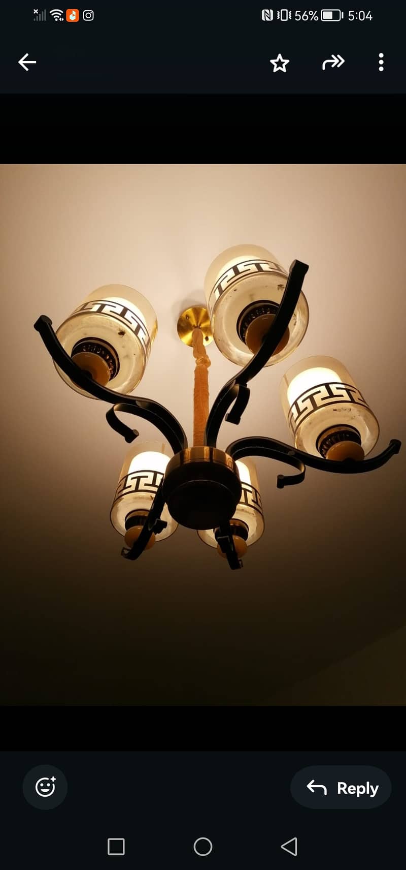 Chandelier + wall clock 1