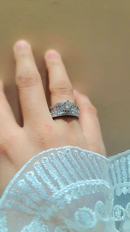 925 Sterling Sliver Ring in 6 7 8 3