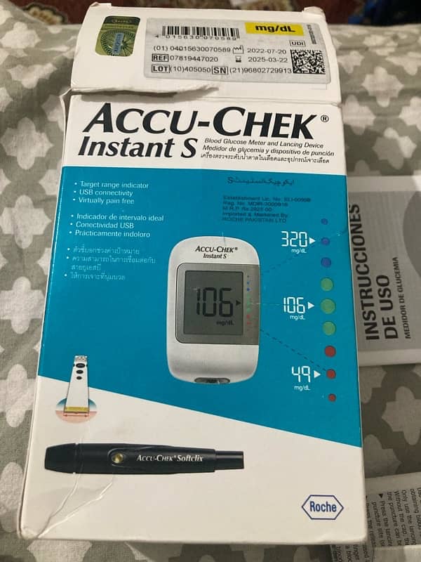 Blood Pressure machine & Accu-chek Instant S 5