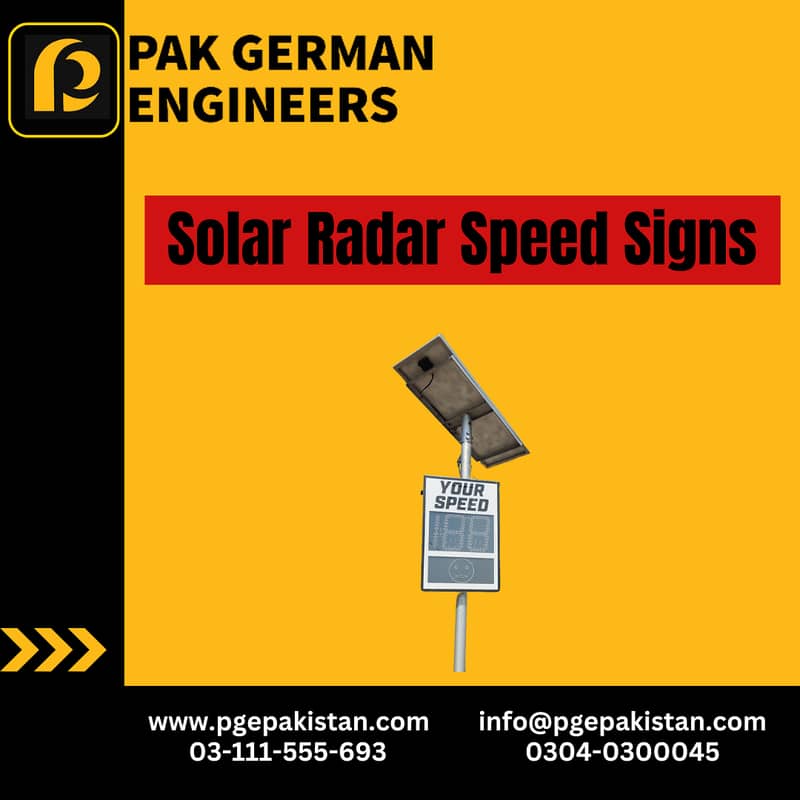 220 VAC Powered RADAR Signs 0