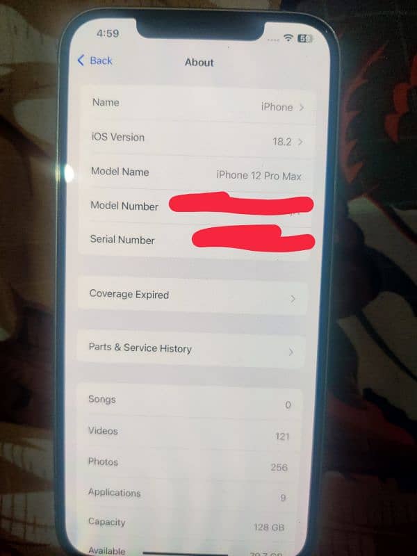 Iphone 12pro max With Box 128GB 1