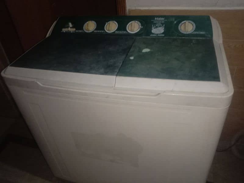 Haier dual tub full jumbo size perfectly working 03008125456 0