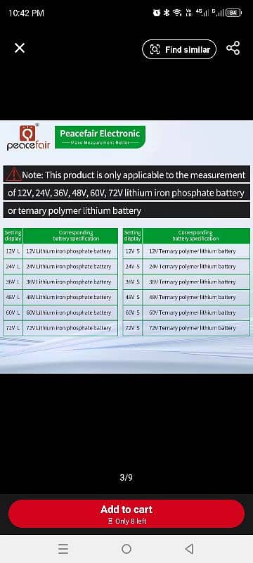 SOC Meter Battery Capacity Indicator car DC Voltmeter 8-100V Lead Ac 3