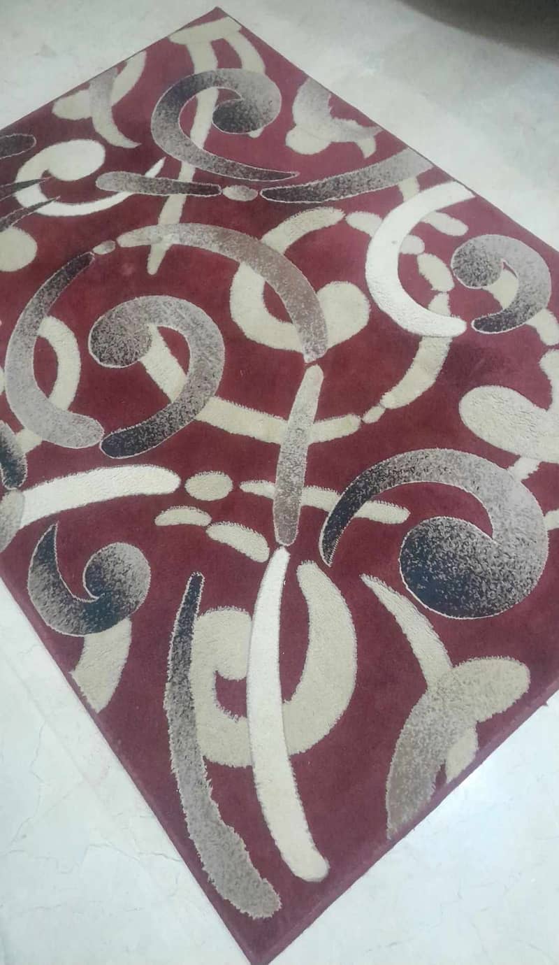 Red and Beige Rug 0