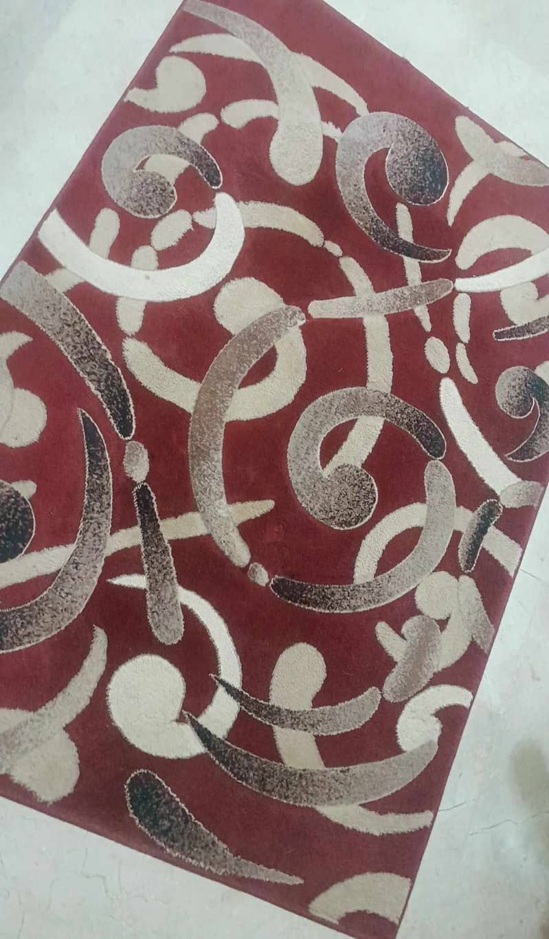 Red and Beige Rug 1