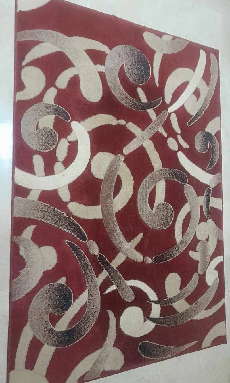 Red and Beige Rug 2