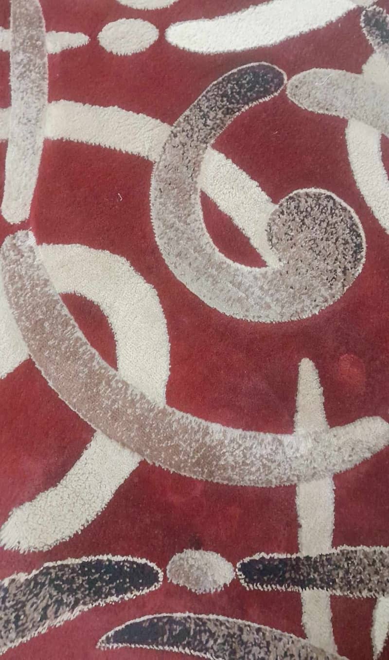 Red and Beige Rug 3