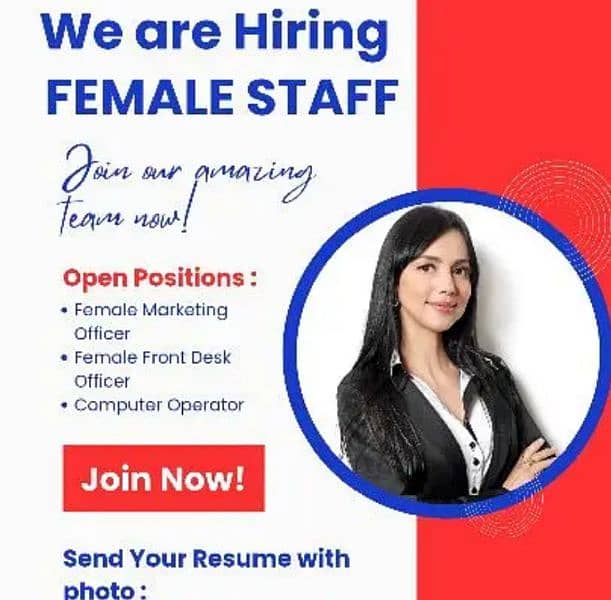 we need females staff for marketing in bahria town Lahore 0