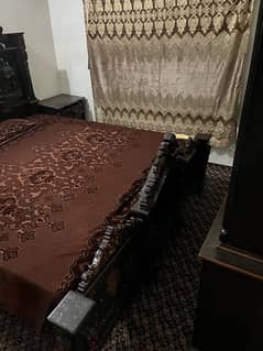 Chinioti shesham wooden bed