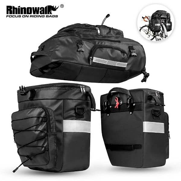 Rhinowalk Bicycle panniers 3 in 1 3