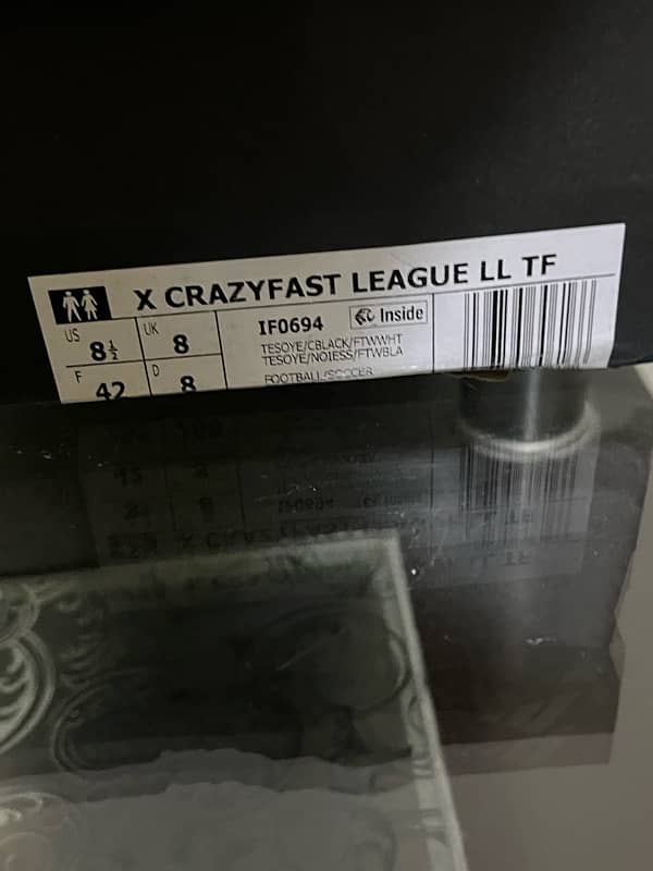 X crazyfast turf laceless shoes Uk 8 3