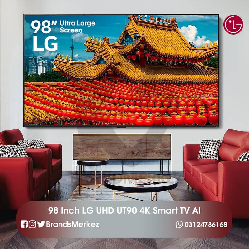 LG 98UT90 UHD 4K Smart LED TV (2024) 98″ 0