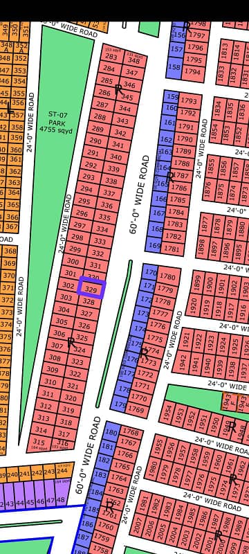 60ft Road Facing Plot 120 Sq-Yd Old Block Extension North Town Residency Phase 1 0