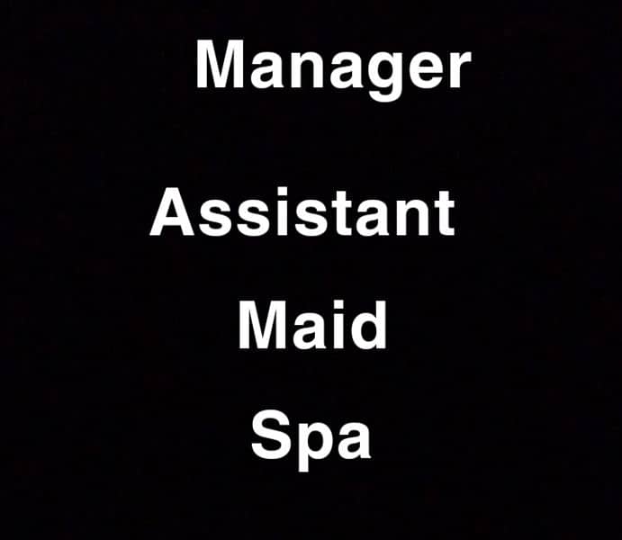 hiring //manager /assistant //maid 0