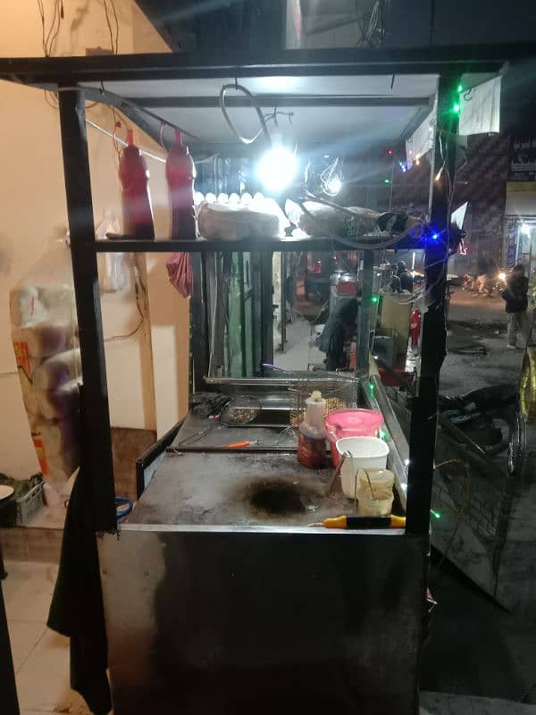 Burger shwarma and fryer counter 1