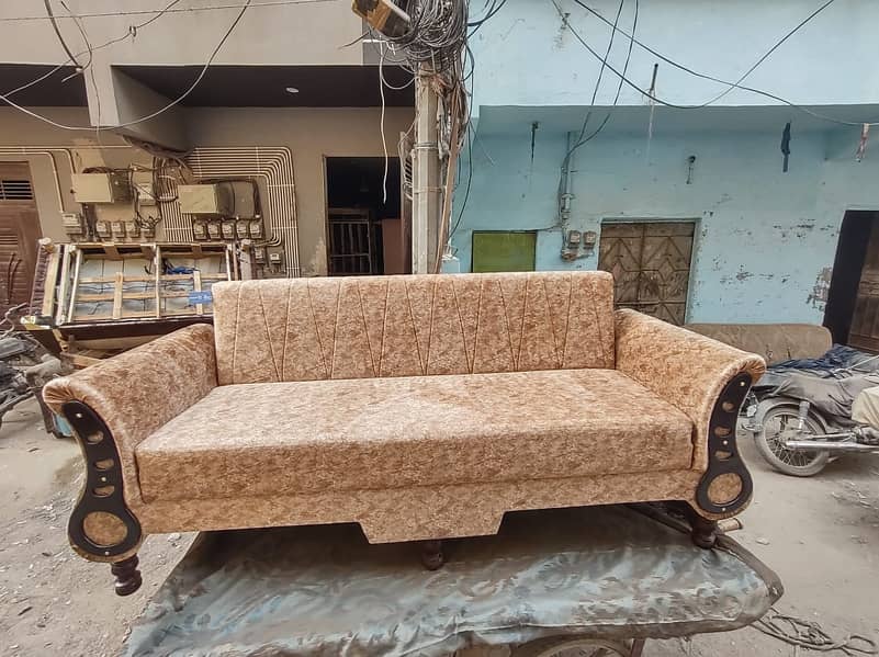 Sofa cumbed -7 seater sofa set - 5 seater sofa set for sale in Karachi 1