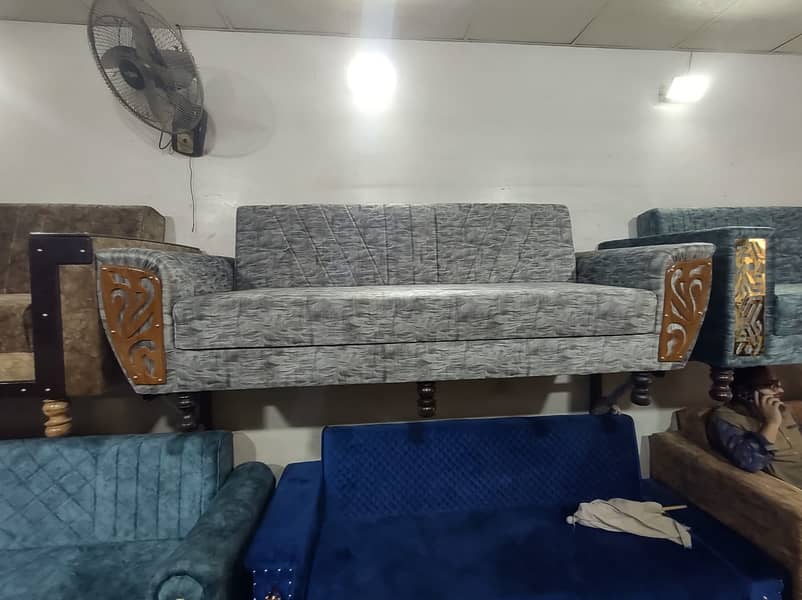 Sofa cumbed -7 seater sofa set - 5 seater sofa set for sale in Karachi 5