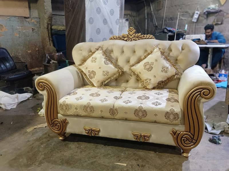 Sofa cumbed -7 seater sofa set - 5 seater sofa set for sale in Karachi 6