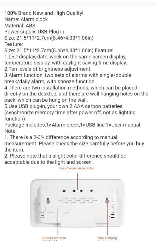 LED Digital Wall Clock 5