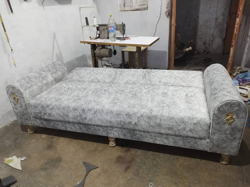 Sofa cumbed -7 seater sofa set - 5 seater sofa set for sale in Karachi 14