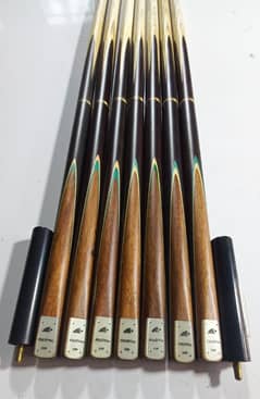 special handmade 3 piece cues available for sale on wholesale prices.