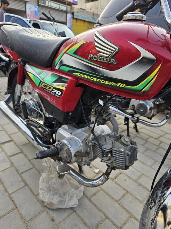 honda cd70 2022 karachi number 2