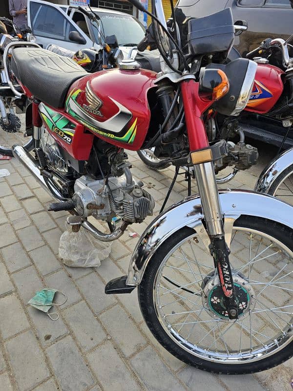 honda cd70 2022 karachi number 3