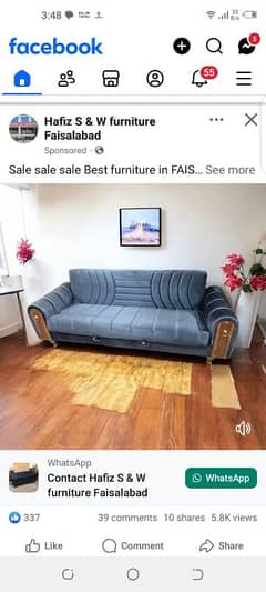 sofa cumbed