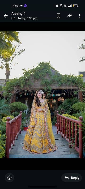 mehndi bridal dress 1