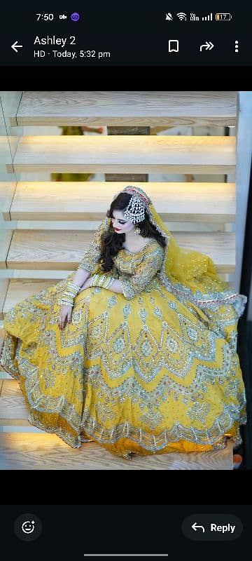 mehndi bridal dress 2